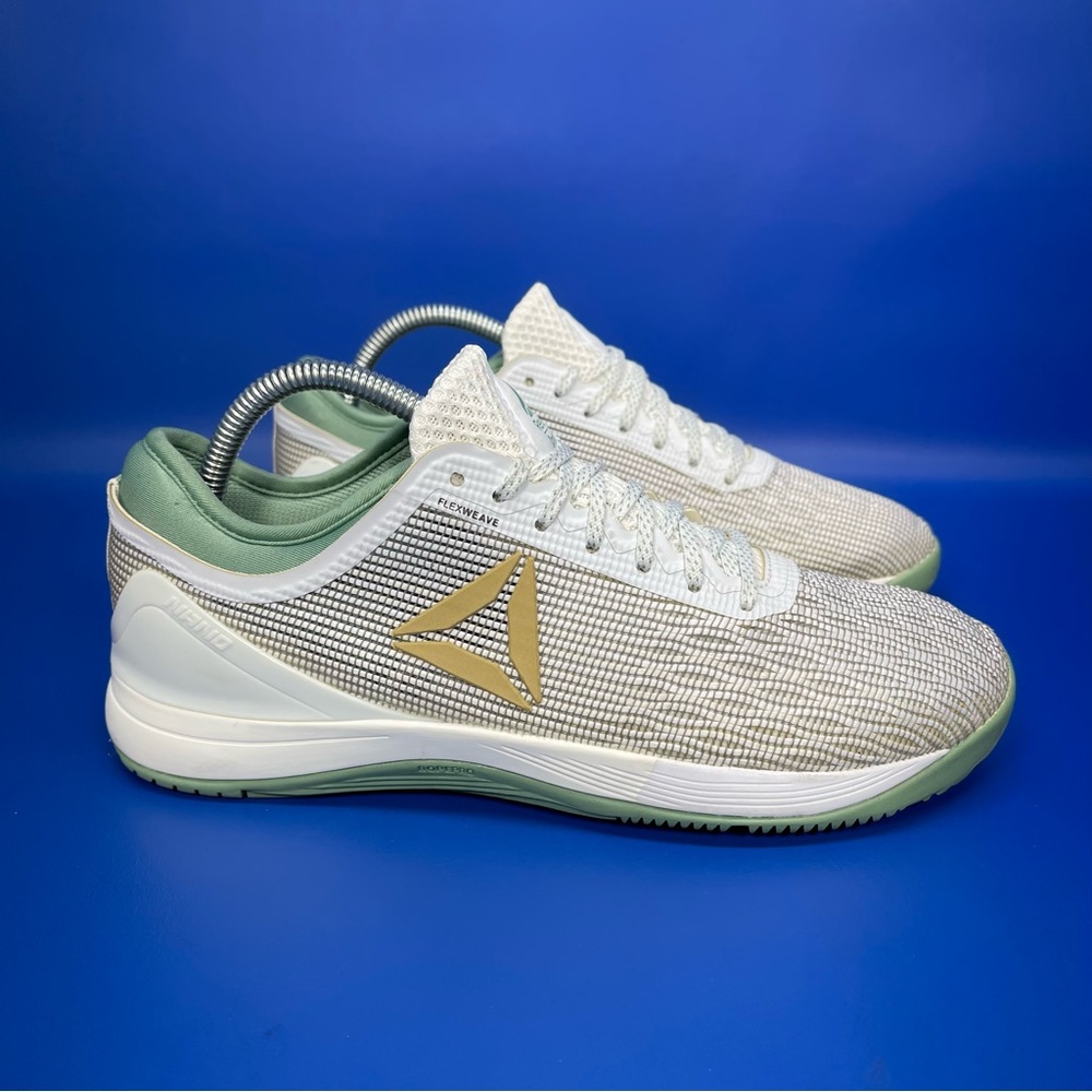 Reebok Crossfit Nano 8 Shamrock Athletic Shoes Mens 8 White Lucky Green
